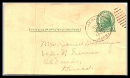 1940 US Postal Card - Jewell, Kansas to El Dorado, Kansas T8 - $2.96