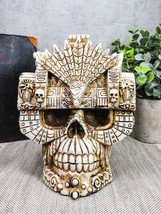 Ebros Aztec Empire Emperor Montezuma Skull Statue Tenochtitlan King Moct... - £25.88 GBP