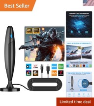 Sleek Magnetic Base TV Antenna for 4K UHD - Easy Installation, Compact D... - $793.98 MXN