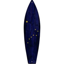 Alaska State Flag Novelty Mini Metal Surfboard MSB-101 - £13.32 GBP