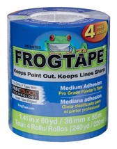 New Pack (4) Rolls Painter&#39;S Tape, Blue, 1.41&quot; X 60 Yd 3256864 - $56.99