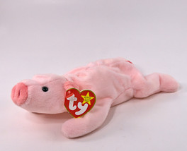 Ty Beanie Babies &quot;Squealer&quot; The Pig With Tags and Protector 1993 Retired - £7.04 GBP