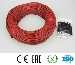 Carbon Fiber Heating Wire Floor Electric Warm Infrared Underfloor Heater Cable - £10.84 GBP+