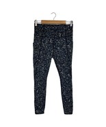 Athleta Pants Womens M Patterned Leggings Ankle Side Pockets Workout Yog... - $27.06 CAD