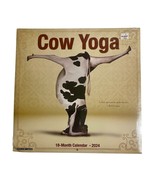 Cow Yoga Wall Calendar NOS Sealed 2024 18 Months Photos Art Crafts 12&quot; x... - $184.53 MXN