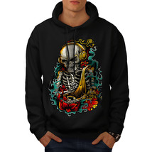 Wellcoda Skeleton Rock Cool Horror Mens Hoodie,  Casual Hooded Sweatshirt - £25.73 GBP+