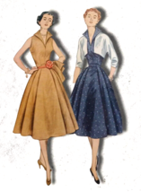 Vtg 1952 Simplicity Pattern 3846 Missus One-Piece Dress and Jacket Sz 16 Bust 34 - $23.71