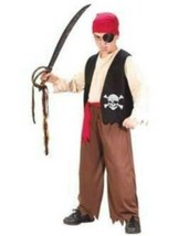 Boys Pirate Classic Playful SWORD &amp; 6 Pc Halloween Costume-sz OS 8-12 - £23.79 GBP