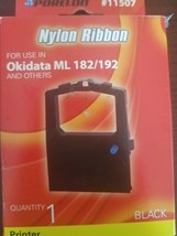 Black Nylon Ribbon For Okidata Microline 182 192 more - $25.69