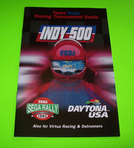 Indy 500 Original Team Tournament Guide Booklet Daytona Usa Vintage Promo Retro - £17.08 GBP