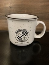 National Corvette Museum White &amp; Black Coffee Mug Bowling Green Kentucky - £15.36 GBP
