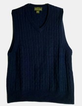 Orvis Men Large L Signature Collection SCG 100% Wool Blue Vest  - £32.25 GBP