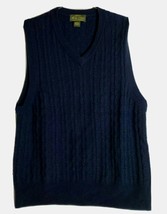 Orvis Men Large L Signature Collection SCG 100% Wool Blue Vest  - £16.22 GBP