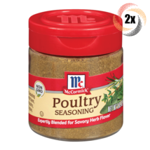 2x Shakers McCormick Poultry Seasoning | .65oz | Blended For Savory Herb Flavor - £11.31 GBP