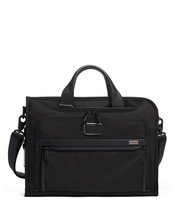 NEW TUMI ALPHA 3 Portfolio Briefcase carry-on Business bag Black - $465.29