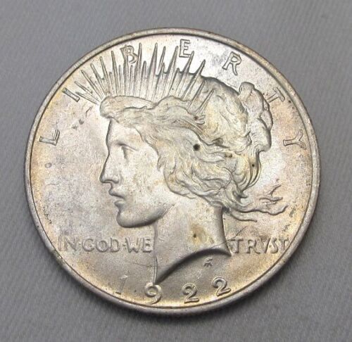 Primary image for 1922 TOP 50 Silver Peace Dollar VCH AU Coin VAM-2C AN453