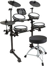 Lyxjam 7-Piece Electronic Drum Kit Set With Real Mesh Fabric, 209 Preloaded - £308.40 GBP