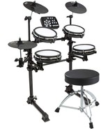 Lyxjam 7-Piece Electronic Drum Kit Set With Real Mesh Fabric, 209 Preloaded - £312.47 GBP