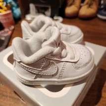 Nike Force 1 Crib White/White CK2201-100  CB Baby Sneakers Size 1C - £20.09 GBP