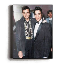 Rare Framed Elvis and Johnny Cash Vintage Photo. Jumbo Giclée Print - $19.19