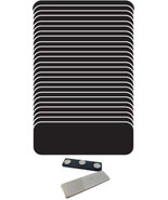 25 Blank Black / White NAME BADGE KIT (U) 1 x 3 Tags 1/8” Rounded Corner... - $71.36 CAD
