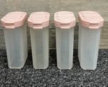 Tupperware Modular Spice Containers Clear 1846 - Lot of 4 w/ 1844-12 Pin... - $14.50