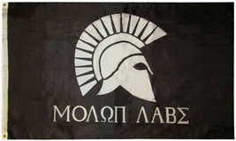 Molon Labe 2nd Amendment Come &amp; Take It Spartan Helmet 3x5 Flag Banner 100D - £14.21 GBP