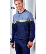 Long Sleeve Cotton Men&#39;s Pyjamas Navigare Jersey Summer B2141186 - $41.52 CAD+