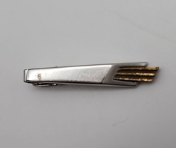 Vintage Anson Men&#39;s Silver &amp; Gold Tone Rectangular Tie Clip - $19.34