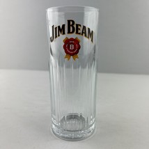 Jim Beam Kentucky Bourbon Highball Holiday Tall Snowflakes 2022 Ribbed Glass 6&quot; - £7.93 GBP
