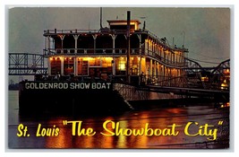 Goldenrod Show Boat St Louis  Missouri MO Show Boat City UNP Chrome Postcard R28 - £3.13 GBP