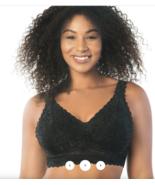 40FF PARFAIT ADRIANA WIRE-FREE LACE BRALETTE BLACK - $642.96 MXN