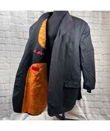 Code Red Steve Harvey Herren Schwarz 56L Sport Mantel Blazer Merino Wolle - $64.15 CAD