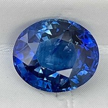 Natural Blue Sapphire  2.09 Cts Oval Cut Ceylon Loose Gemstone Jewelry Gift - £399.67 GBP