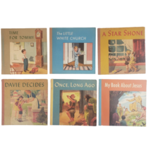 Vintage Lot of 6 Christian Kids Jesus Stories Religion Books for children 1950s - £13.13 GBP