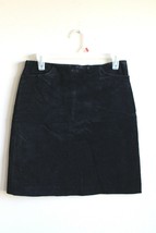 Vtg Lilly Pulitzer 4 Black Subtle Floral Emboss Pencil Mini Skirt Cotton Stretch - £23.91 GBP