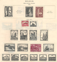 BELGIUM 1928-31  Very Fine Used Semi-Postal Stamps Hinged on List - £0.85 GBP