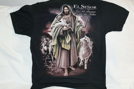 Jesus Christ With Lamb El Senor Es Mi Pastor Nada Me Falta T-SHIRT - £9.00 GBP