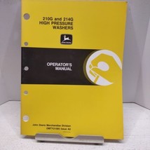 John Deere 210 214G High Pressure Washer Operators Manual, OM-TY21585 NOS - £14.80 GBP