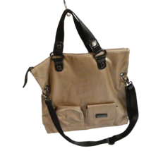 Kenneth Cole Reaction Tote Crossbody Shoulder Handbag Purse Gold Nylon EUC - $18.80