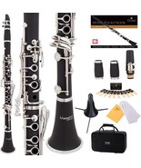 Mendini by Cecilio B Flat Beginner Clarinet with 2 Barrels, Case, Stand,... - £130.57 GBP