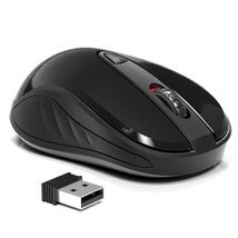 Wireless Mouse For Laptop Computer Mouse With Usb Receiver 2.4Ghz Optical Tracki - £11.98 GBP