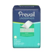 Prevail Underpads, Heavy Absorbency, Large, 23 inches X 36 Inches, Pack of 15 - £6.38 GBP