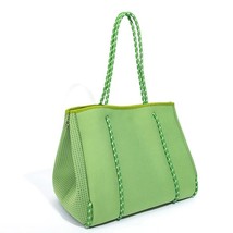 Casual Neoprene Large Capacity Beach Bag Designer Women  Bags Summer Big Tote La - £148.69 GBP