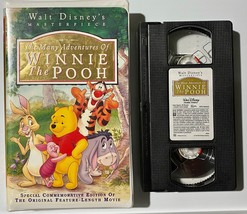 The Many Adventures of Winnie the Pooh VHS 1996 Clamshell Case Tested - £3.08 GBP