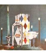 1958 Gilbey&#39;s Vodka Holiday Christmas Advertisement Distillery Liquor HM2T - €21,35 EUR