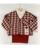 Vintage 60s Monsanto 18Mo Outfit 3 Pc Set Orange Dress Up Suit Doe Spun ... - $98.95