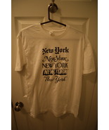 Next Level New York Newspaper Company Fonts White T-Shirt Size L - £20.00 GBP