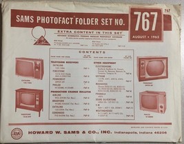 1965 SAMS Photofact vintage schematics folder set #767 Philco Gotham Air... - £7.81 GBP