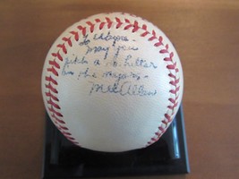 Mel Allen Ny Yankees Announcer Hof Signed Auto Vintage Harridge Baseball Jsa Loa - £316.53 GBP